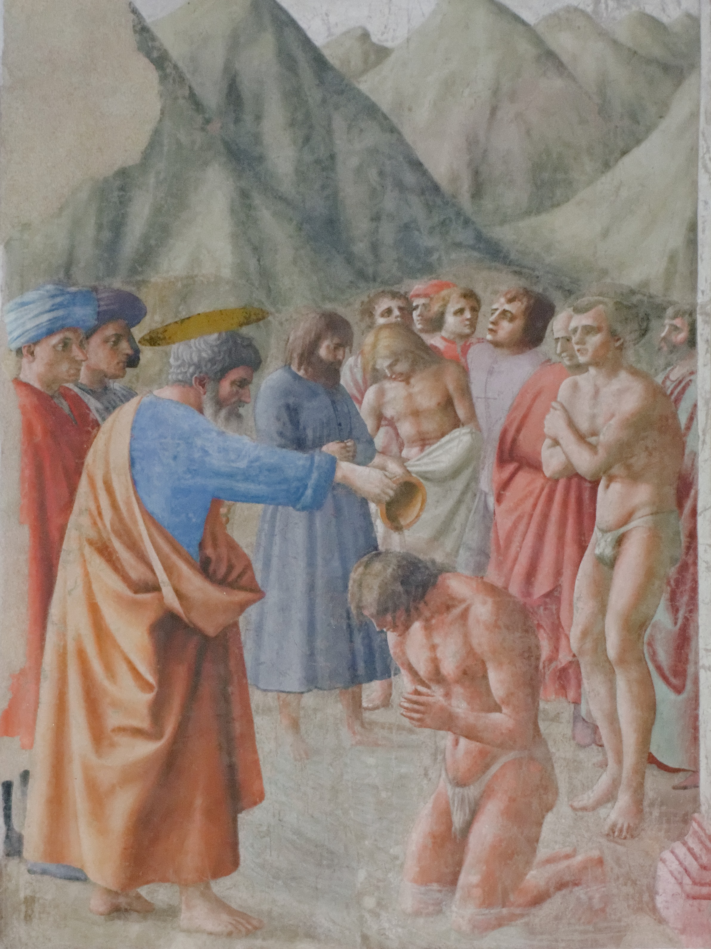 Masaccio, Baptism of the Neophytes (c. 1424–1427)