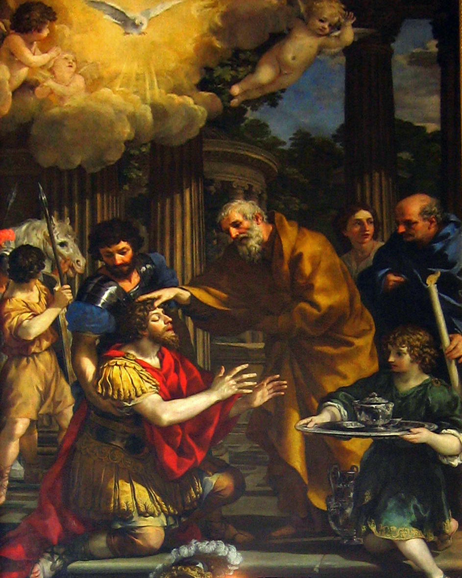 Pietro da Cortona, Ananias Restoring the Sight of Saint Paul (c. 1631)