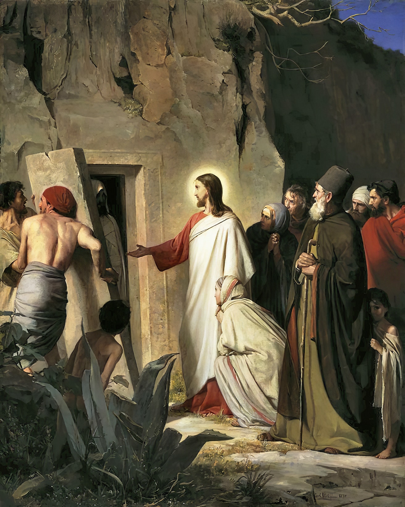 Carl Bloch — The Raising of Lazarus